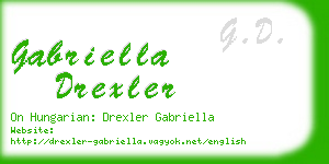 gabriella drexler business card